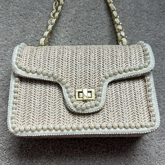 faux pearl shoulder bag - Picture 2 of 7